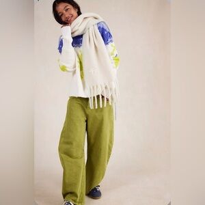 ▪️NWT Free People Winter Chill Blanket Scarf in Ivory